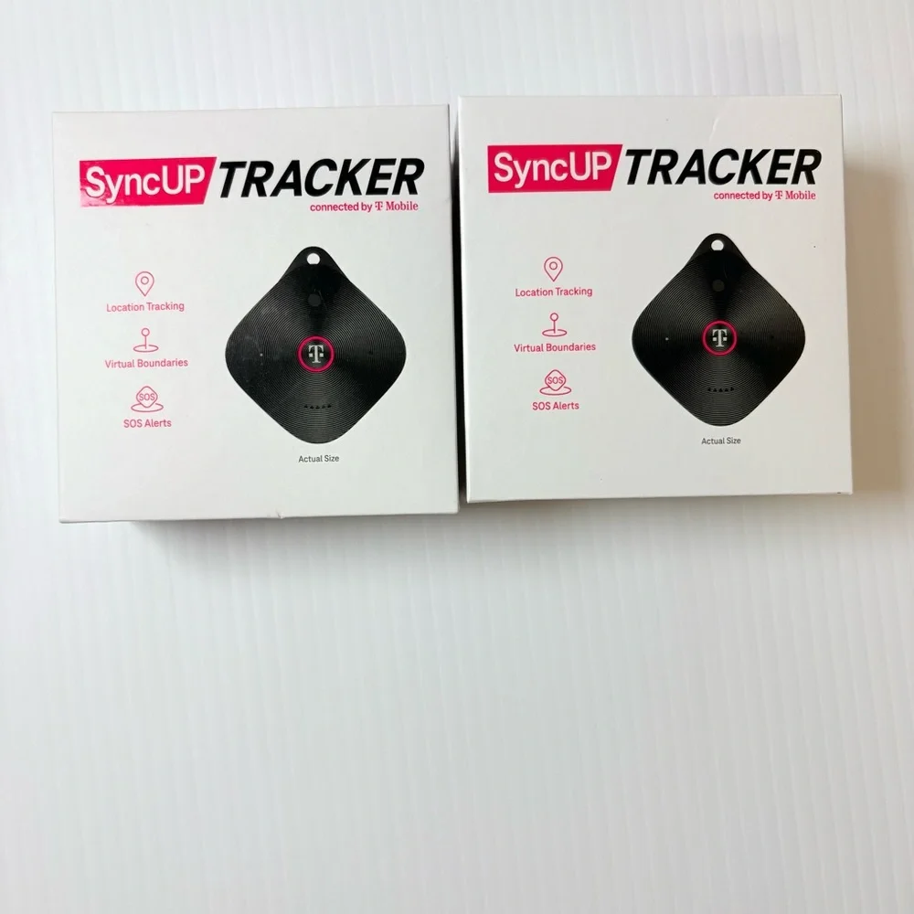 T-Mobile SyncUP Tracker GPS Smart Tracker Device (2 Pack) New in Box